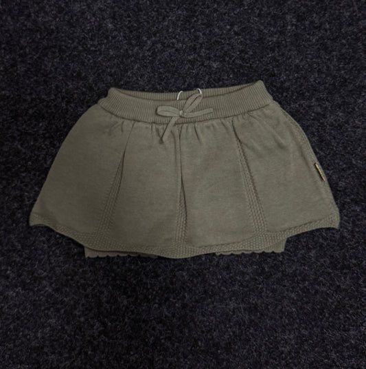 Hust & Claire Strick Shorts in Rock Optik - Green Tea