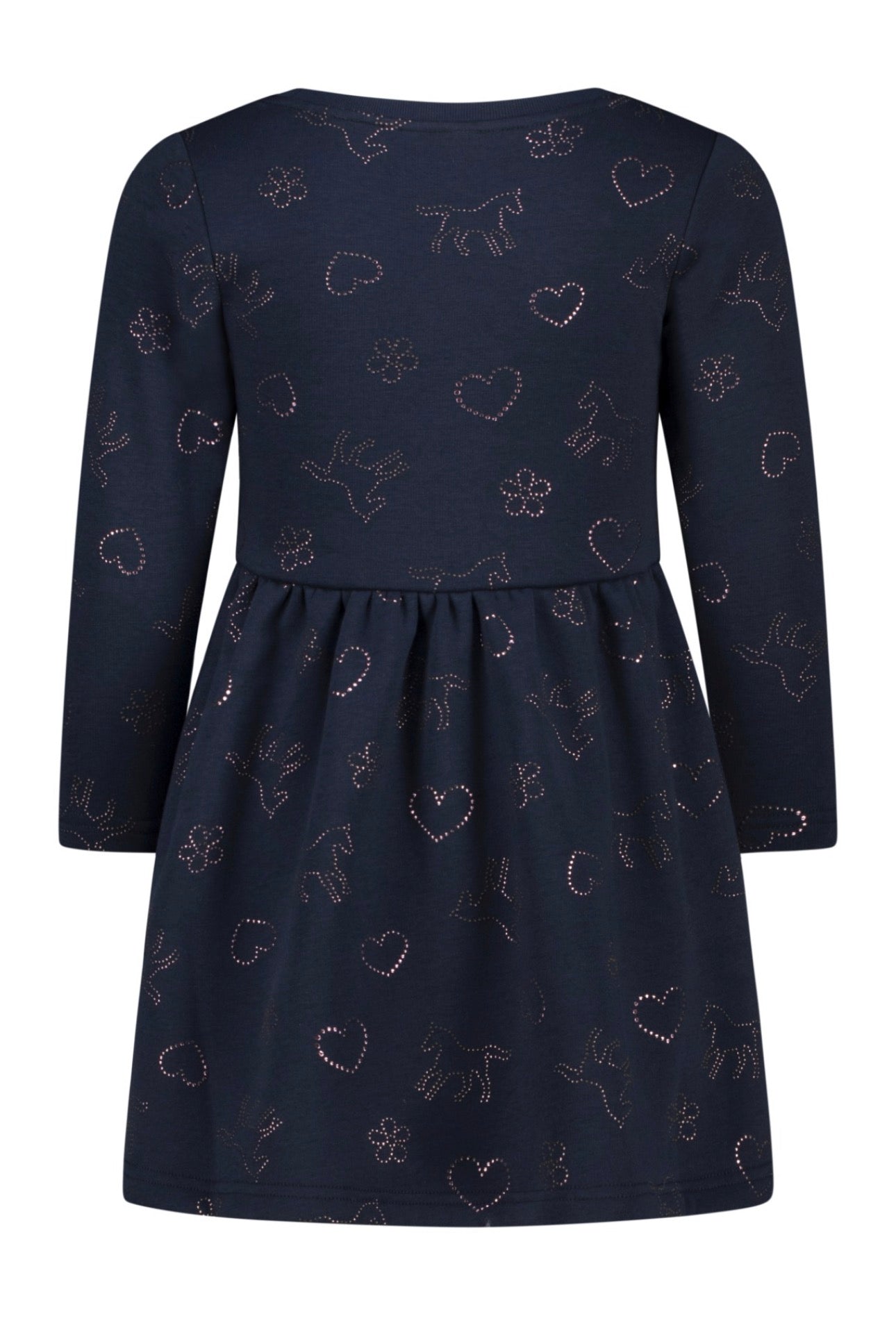 Salt & Pepper Thermo Kleid mit glitzer Print
