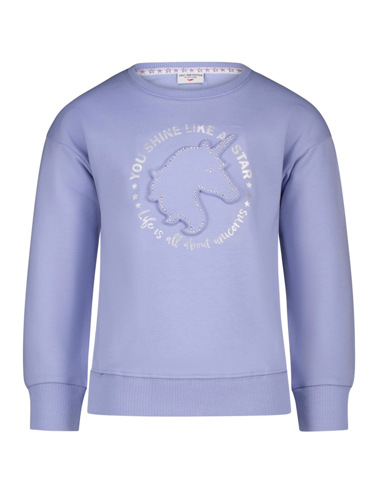 Salt & Pepper Sweatshirt mit 3D Print - Light Purple