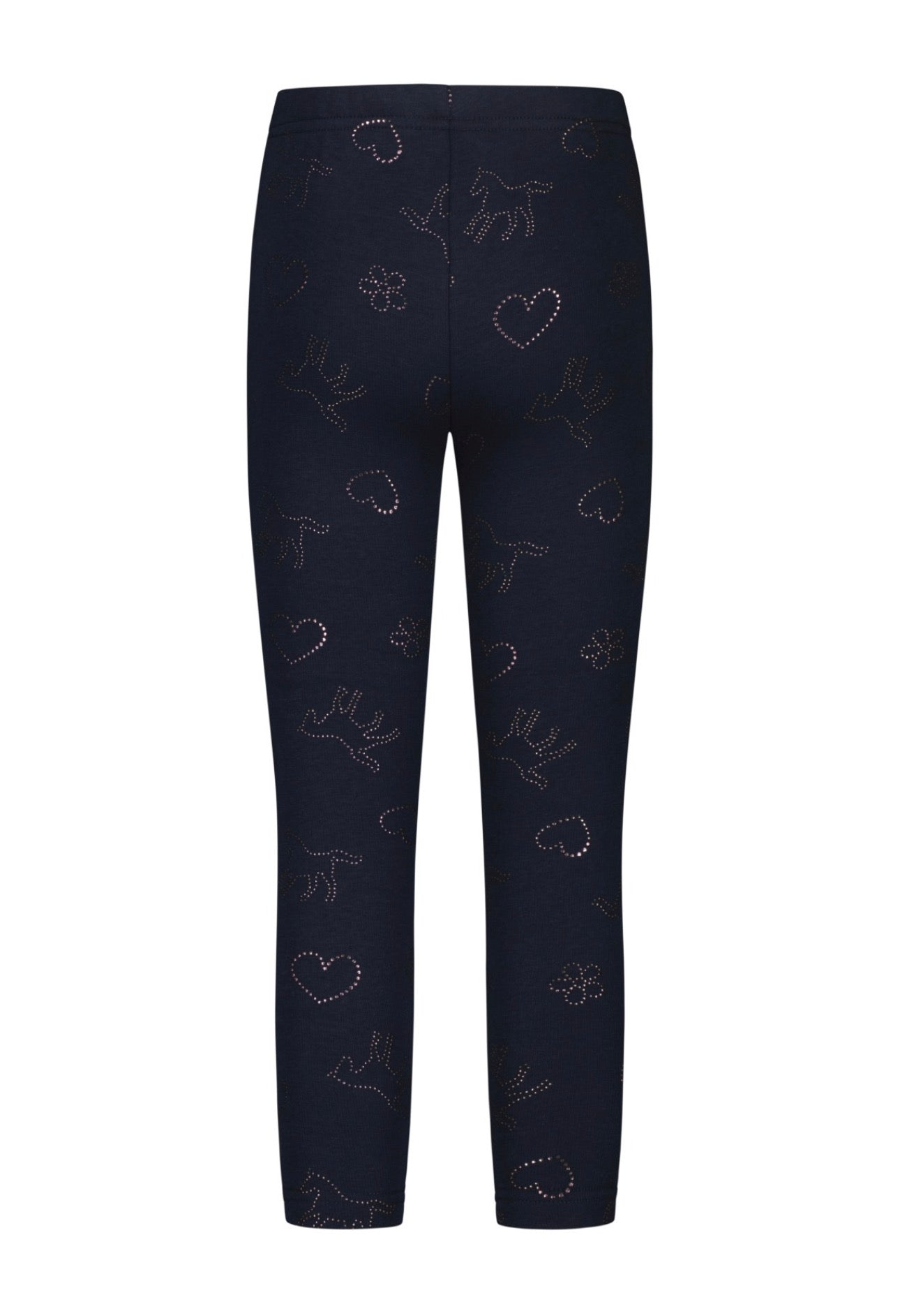 Salt & Pepper Thermo Leggings mit glitzerndem Print - Dark Blue