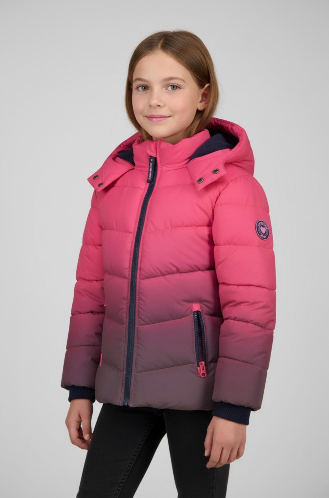 Salt & Pepper Outdoor Jacke mit reflektion - Pink