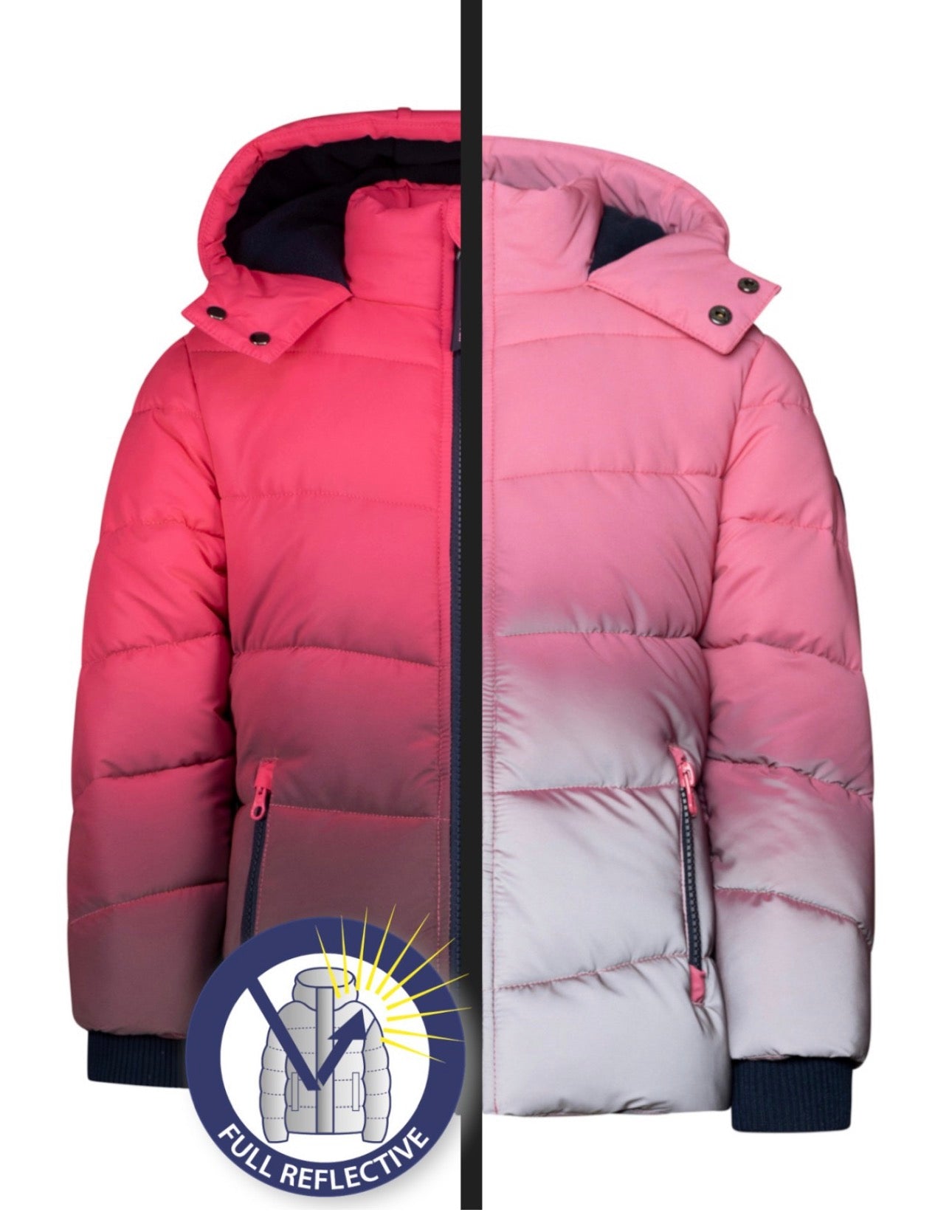Salt & Pepper Outdoor Jacke mit reflektion - Pink