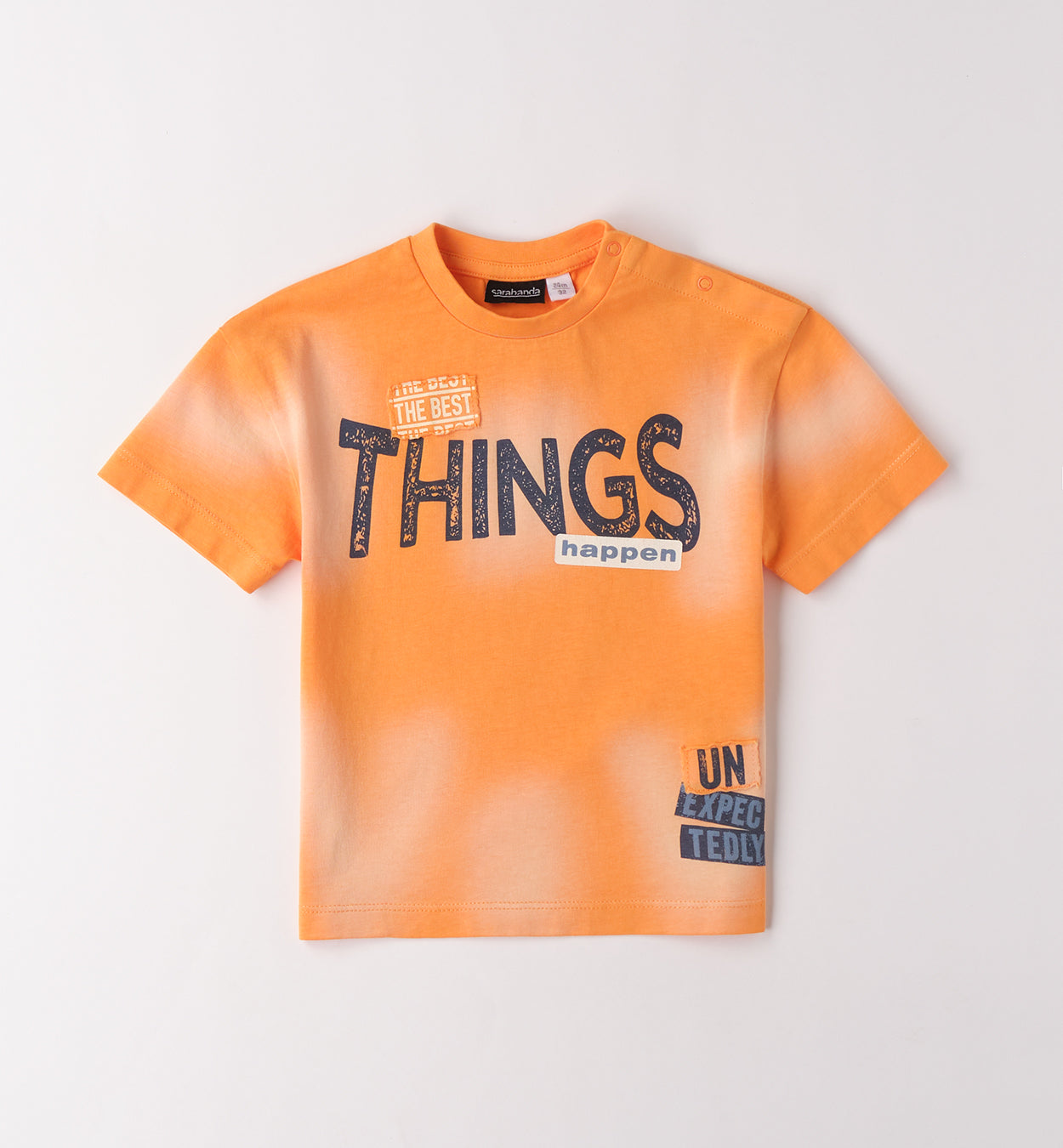 Sarabanda T-Shirt mir Schriftzug - Orange