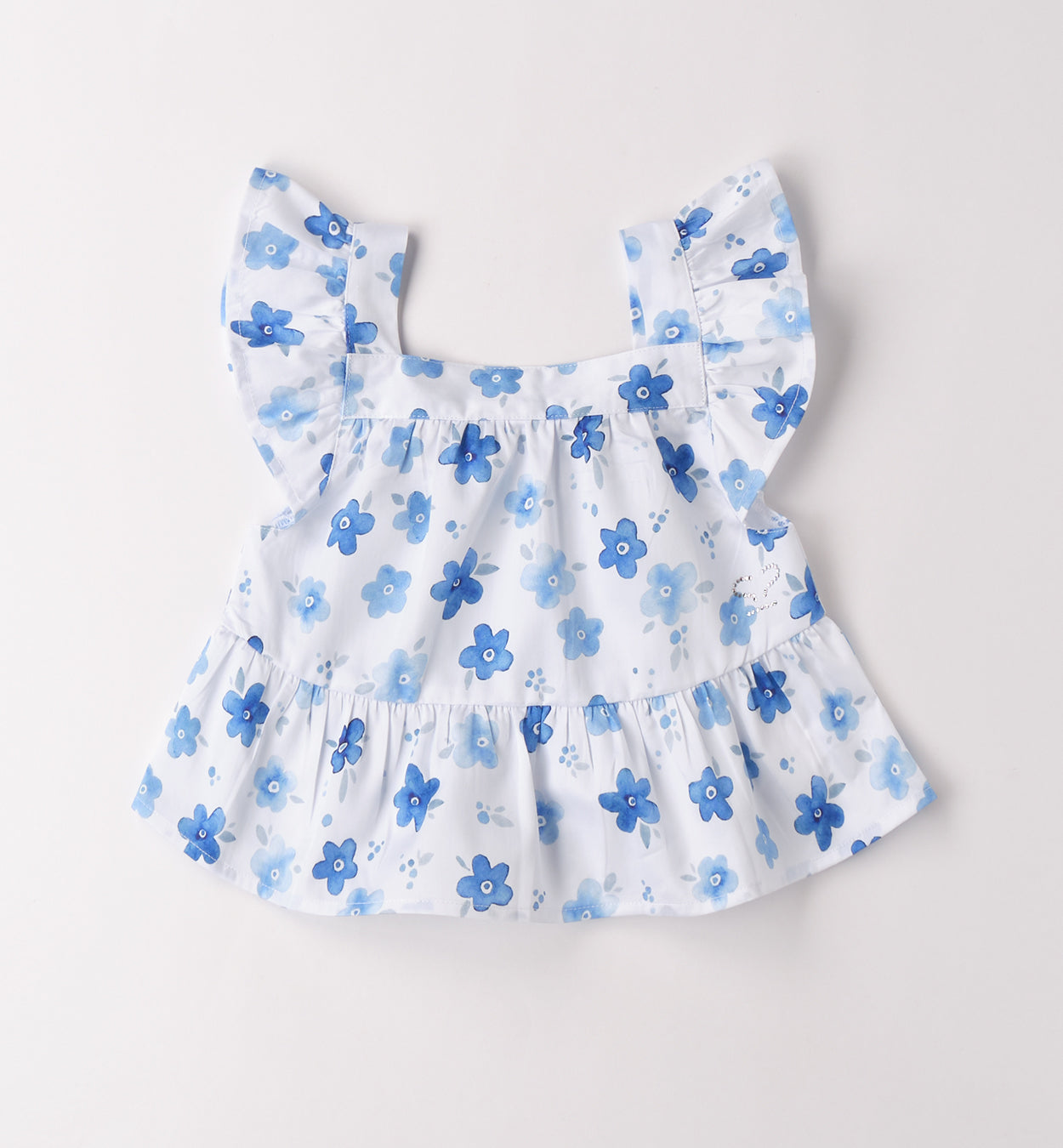 Sarabanda Tunika mit einem Allover Druck - Weiss