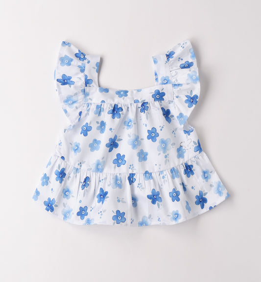 Sarabanda Tunika mit einem Allover Druck - Weiss