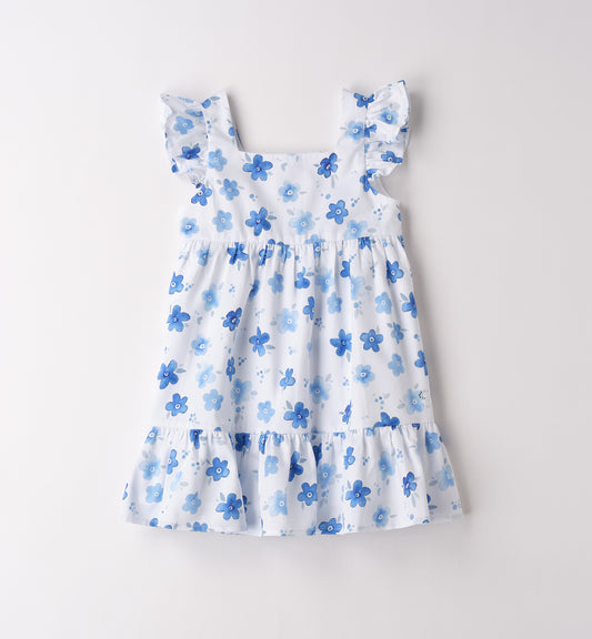 Sarabanda Kleid mit einem Allover Print - Weiss