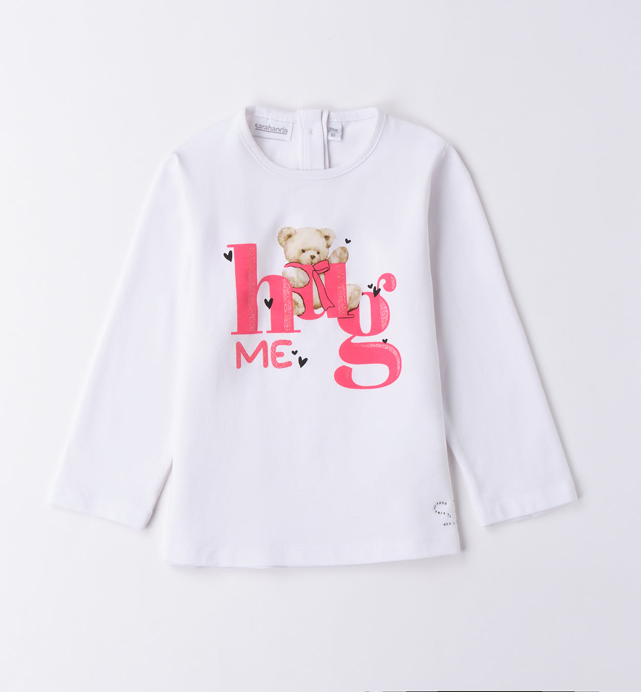 Sarabanda T-Shirt langarm mit Druck - Weiss