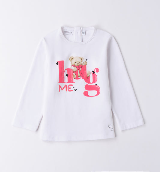 Sarabanda T-Shirt langarm mit Druck - Weiss