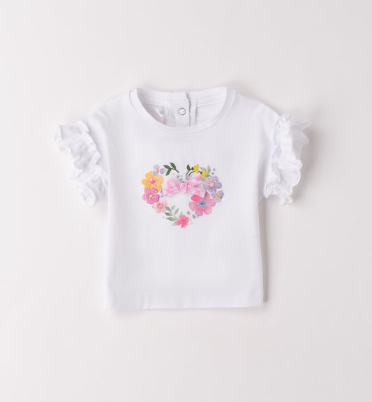 Minibanda T-Shirt mit Druck und Volantärmel