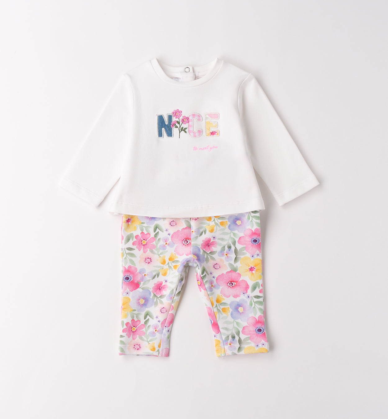 Minibanda Set, Leggings & Langarmshirt - Pink