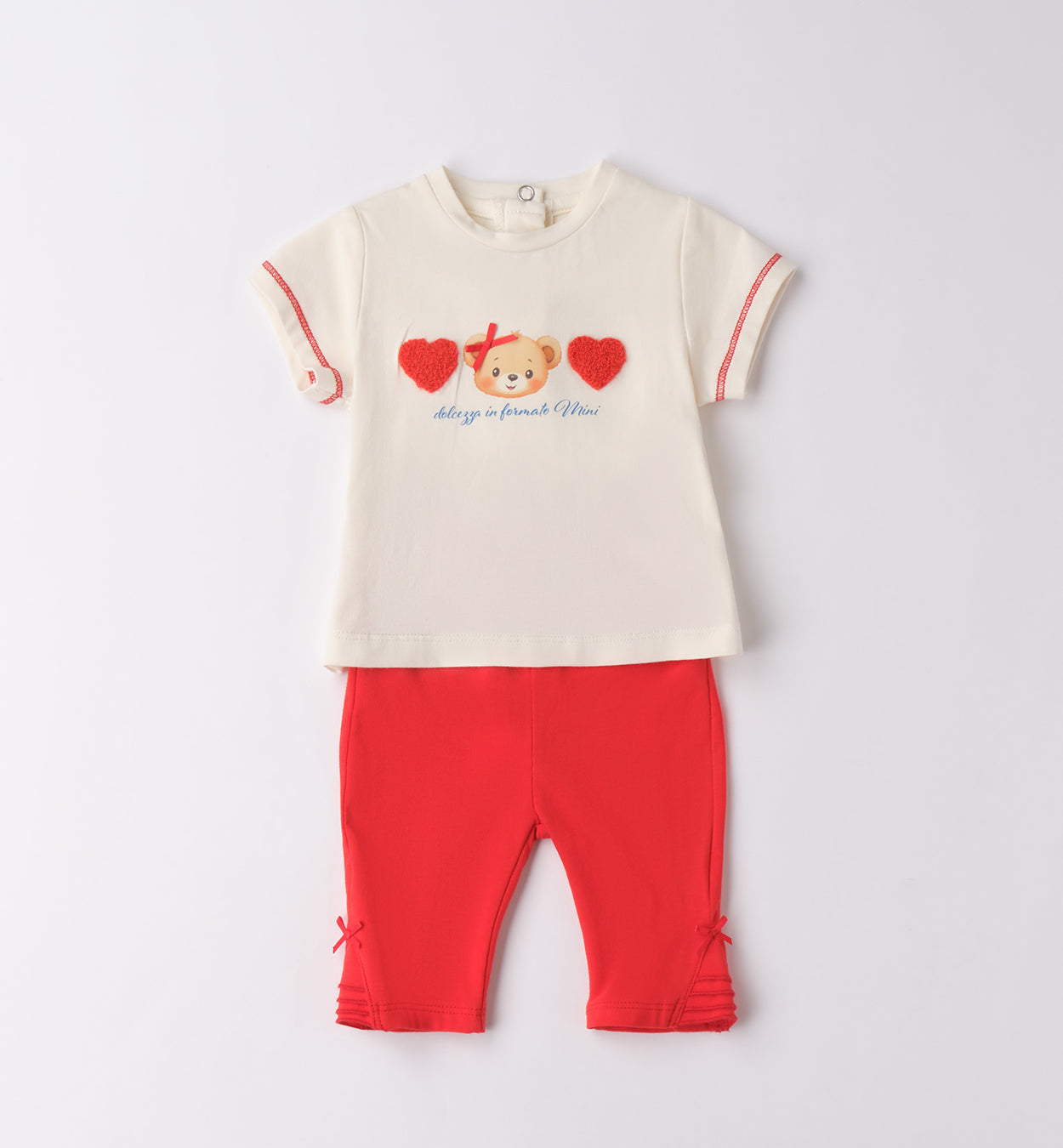 Minibanda Set 2-teilig, T-Shirt und Leggings - Rot