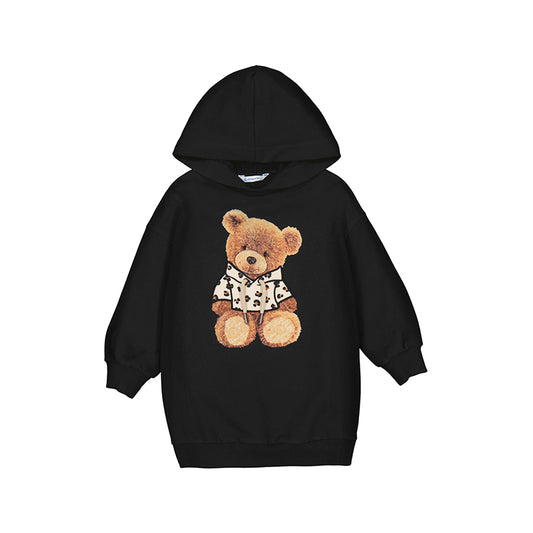 Mayoral "Sweatkleid" mit Bärchen - Schwarz