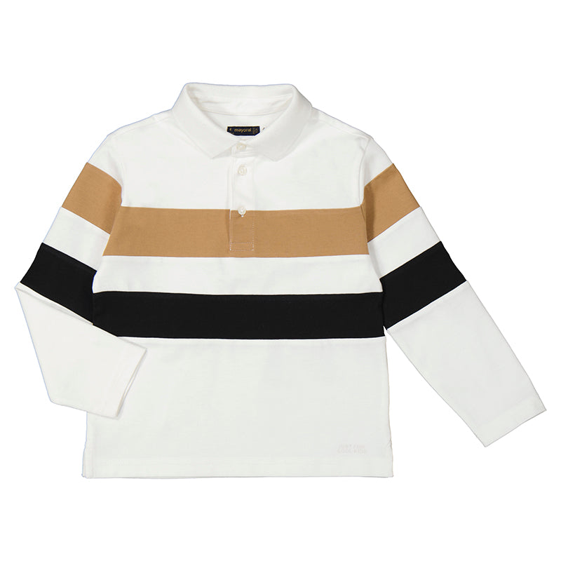 Mayoral "Poloshirt langarm mit Blockstreifen"