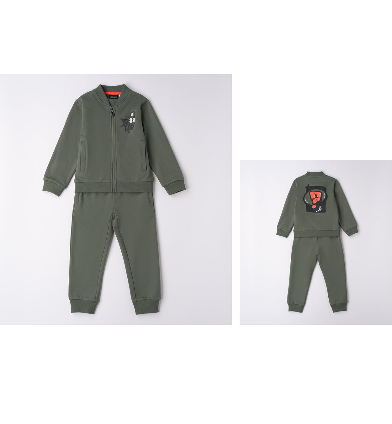Sarabanda Jogginganzug mit Sweatjacke - Khaki