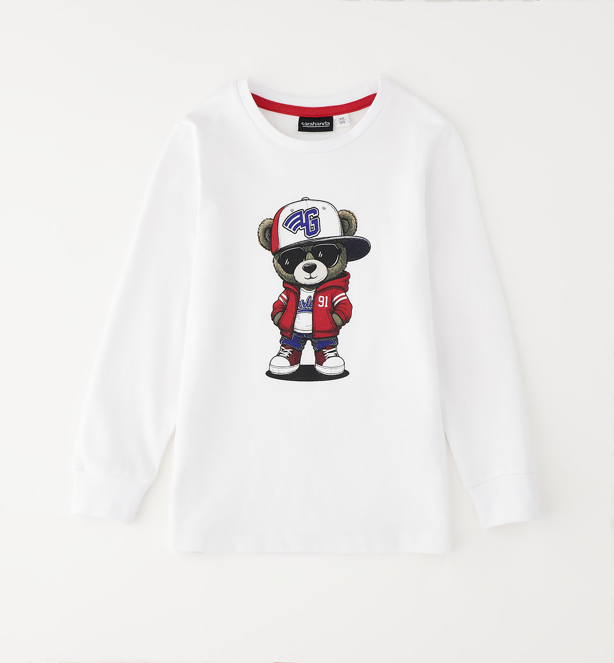 Sarabanda T-Shirt langarm mit Druck - White