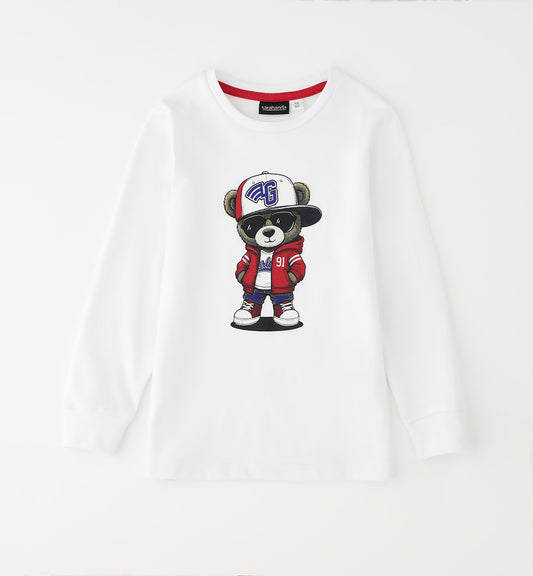 Sarabanda T-Shirt langarm mit Druck - White