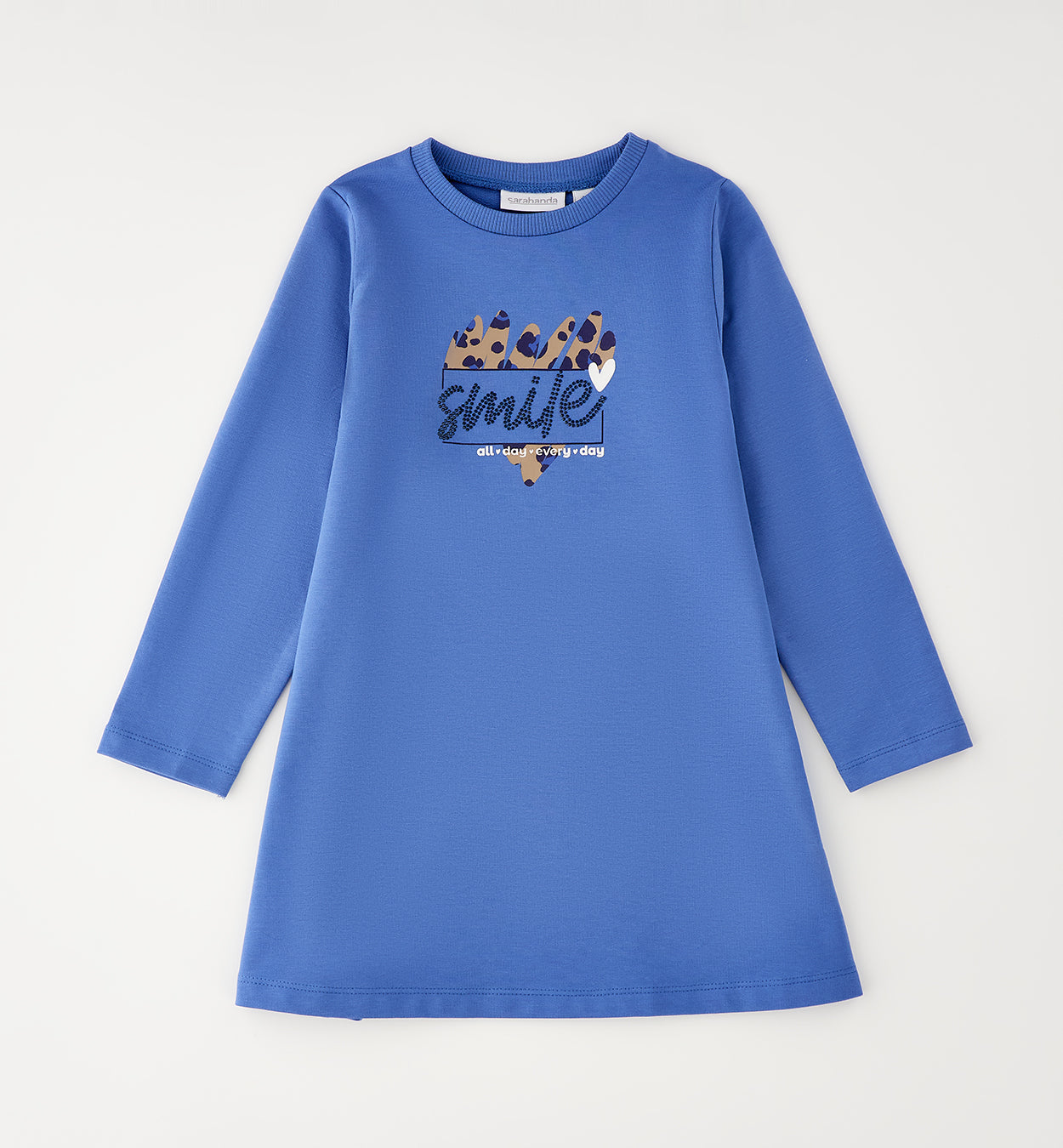 Sarabanda Sweatkleid langarm mit Druck - Avion