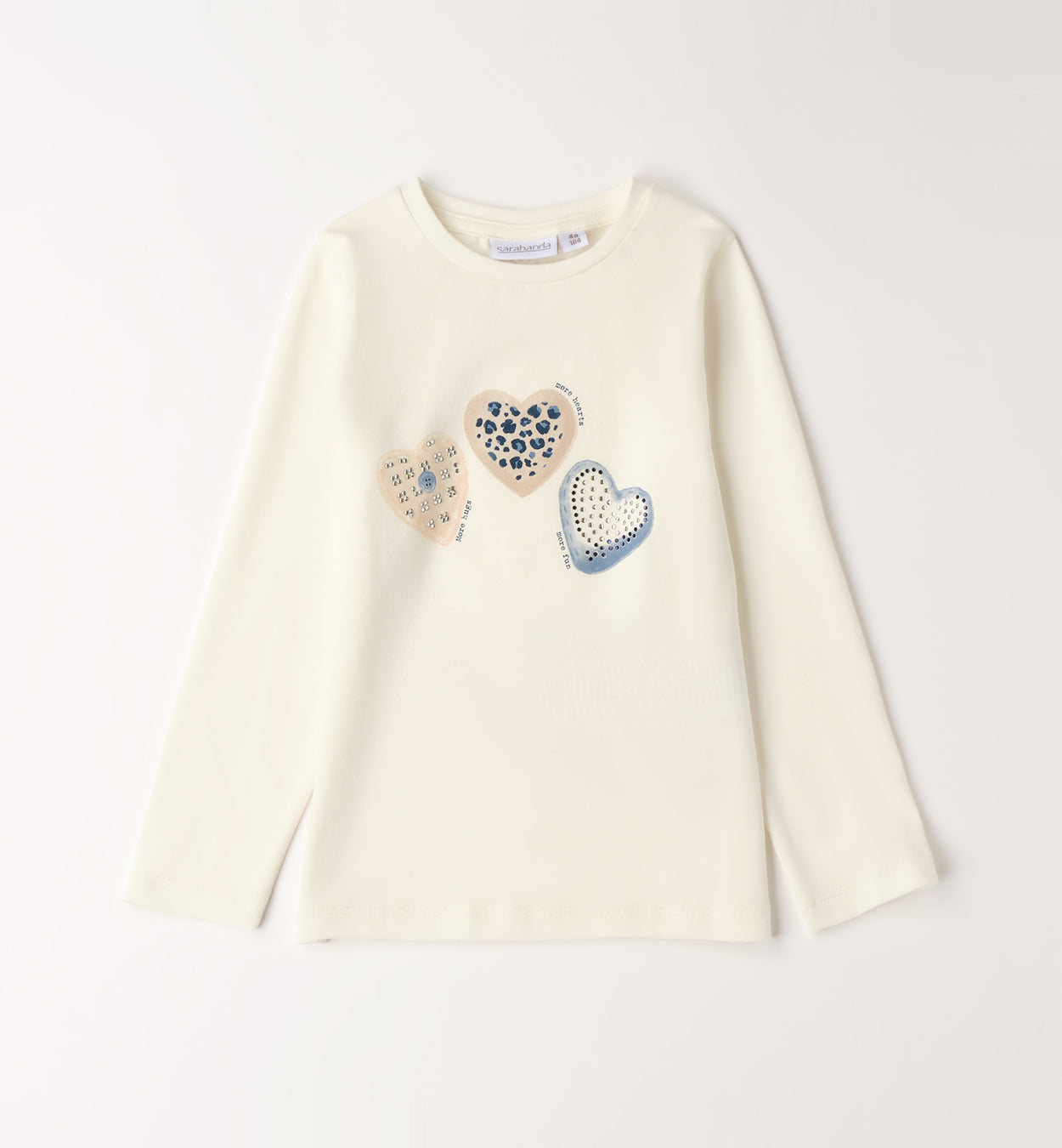 Sarabanda Langarmshirt mit Druck - Off White
