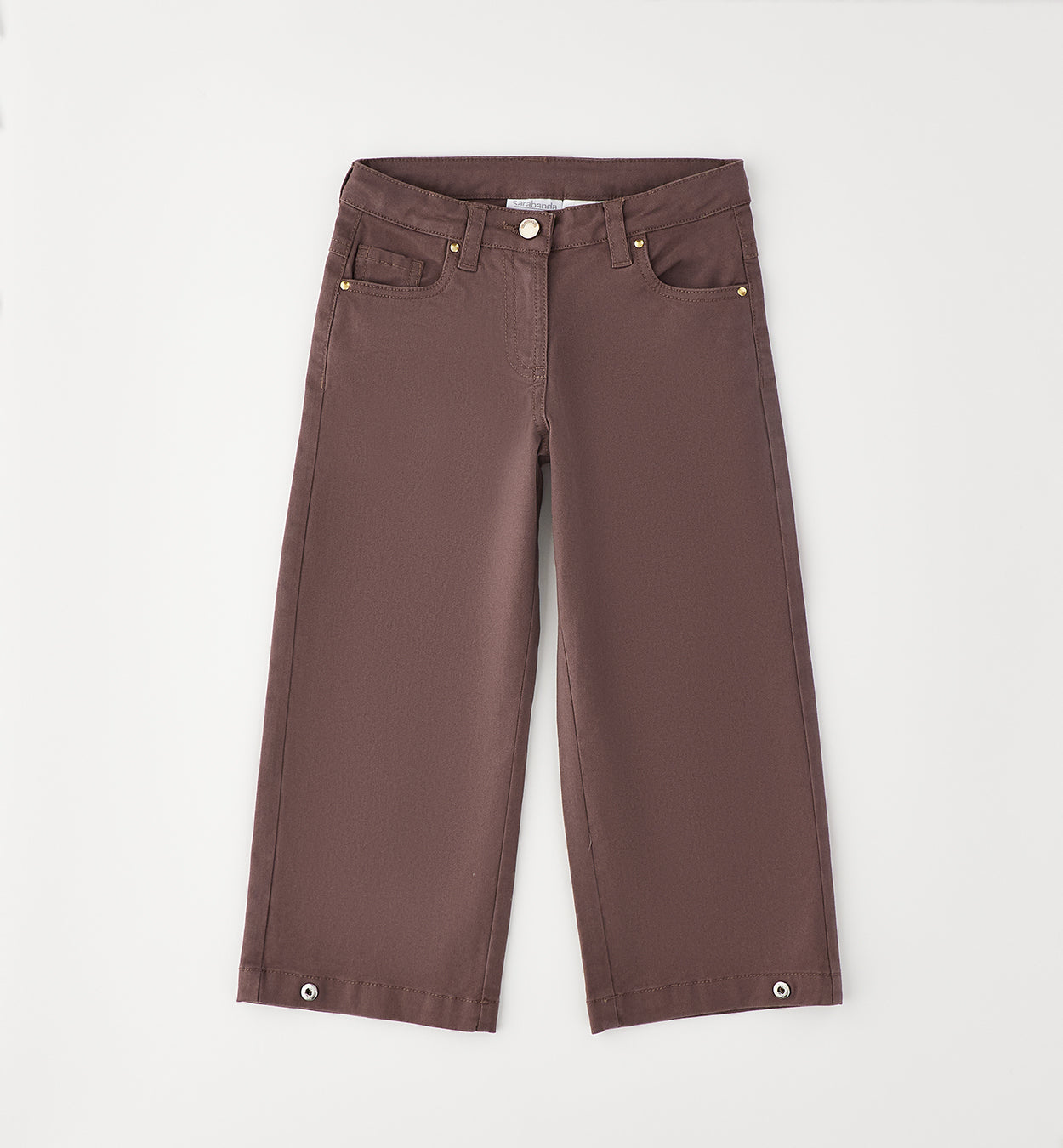 Sarabanda Hose mit interessantem Bainabschluss - Cioccolato