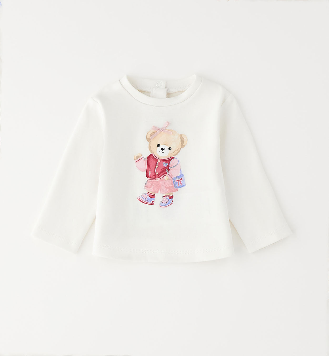Minibanda Langarmshirt mit Druck - Off White