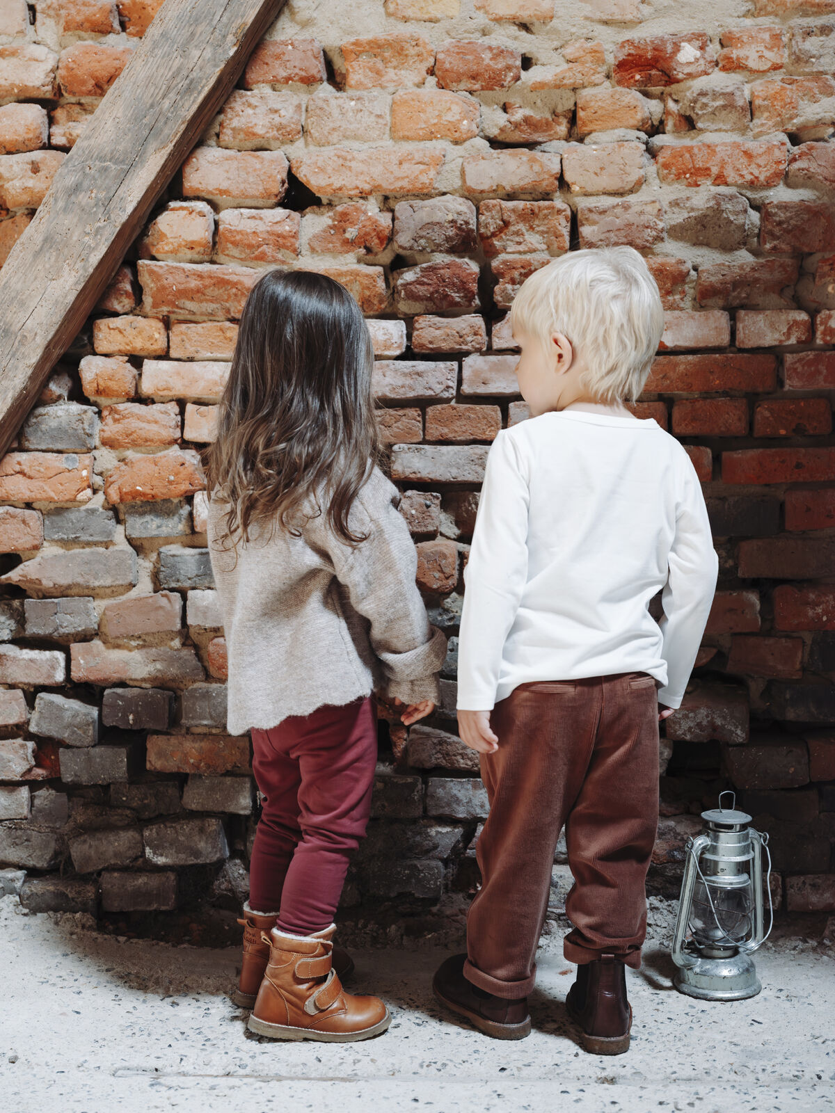 Hust & Claire "Langarmshirt" mit Druck - Wheat Melange