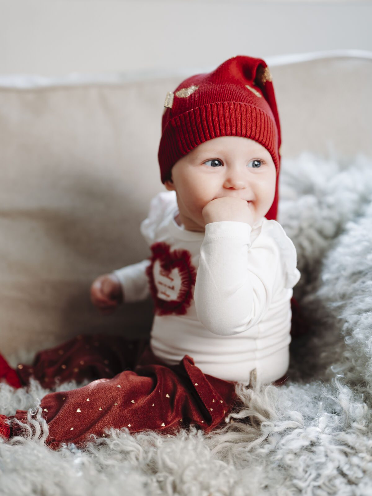 Hust & Claire "Zipfel-Mütze" mit Herzchen