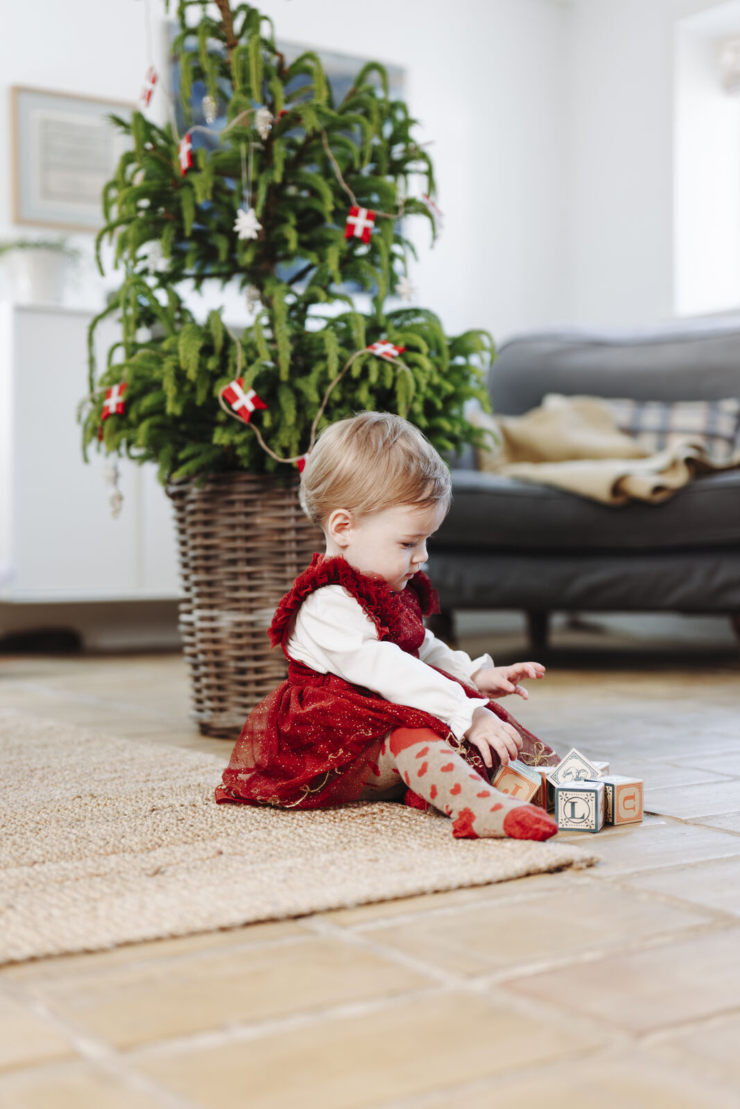 Hust & Claire "Strumpfhose" mit Herzchen - Biscuit