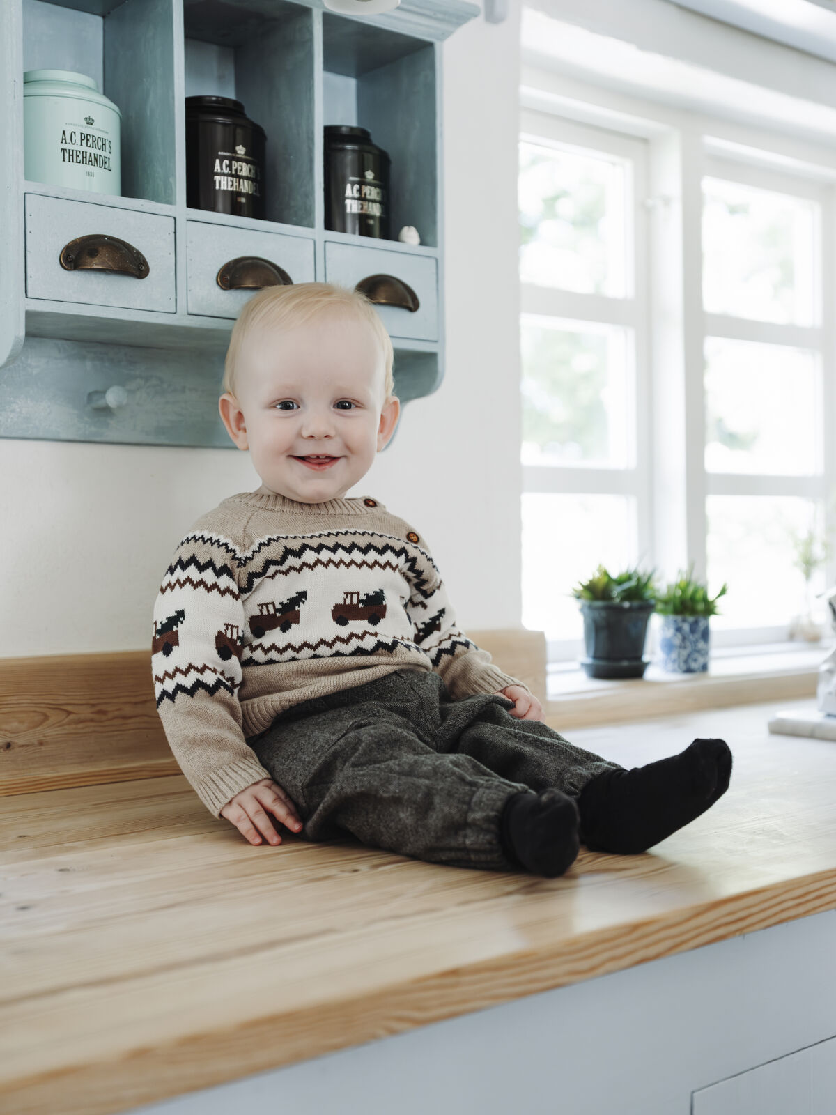 Hust & Claire "Strickpullover" - Beige Melange