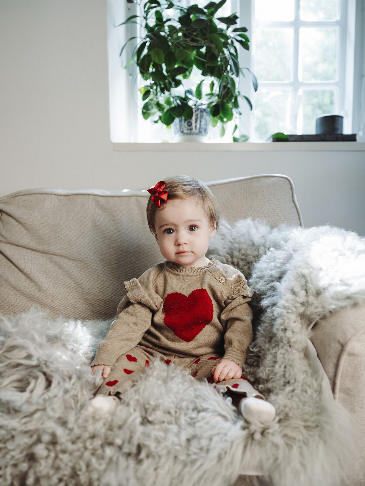 Hust & Claire "Pullover" mit Herz - Biscuit