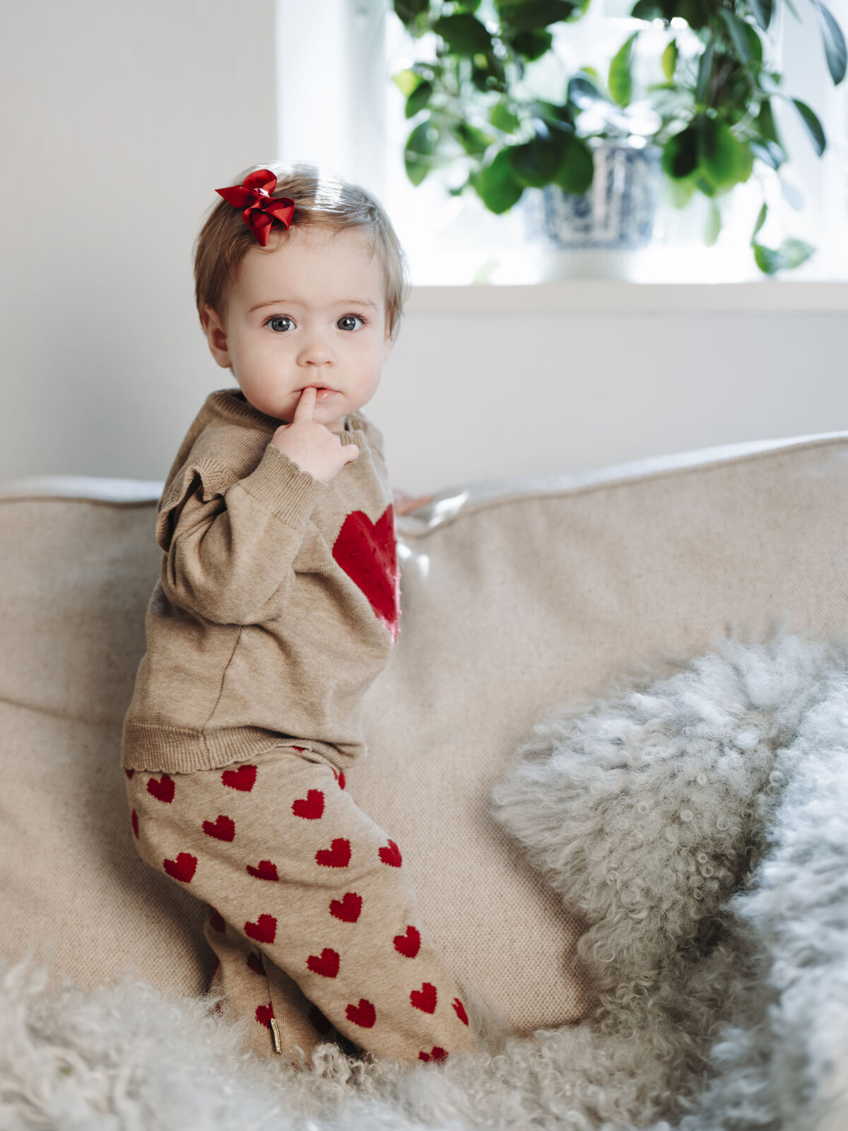 Hust & Claire "Pullover" mit Herz - Biscuit