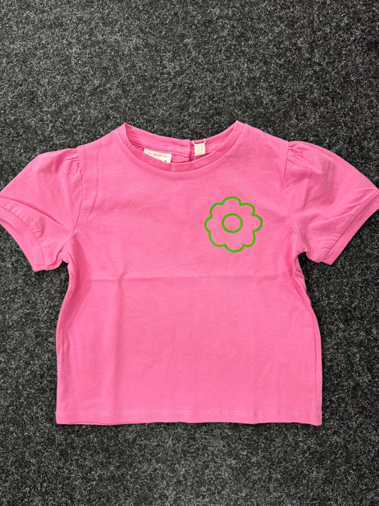 Mini Rebels T-Shirt mit Druck - Pink