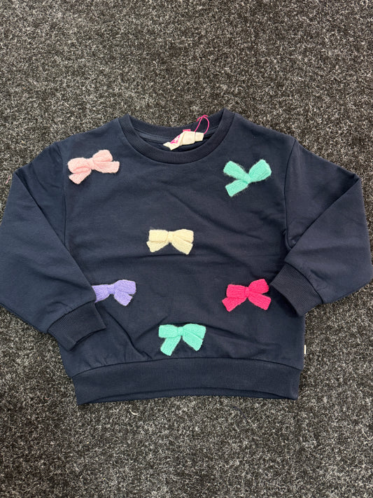 Someone "Sweatshirt" mit Schleifen - Navyblau