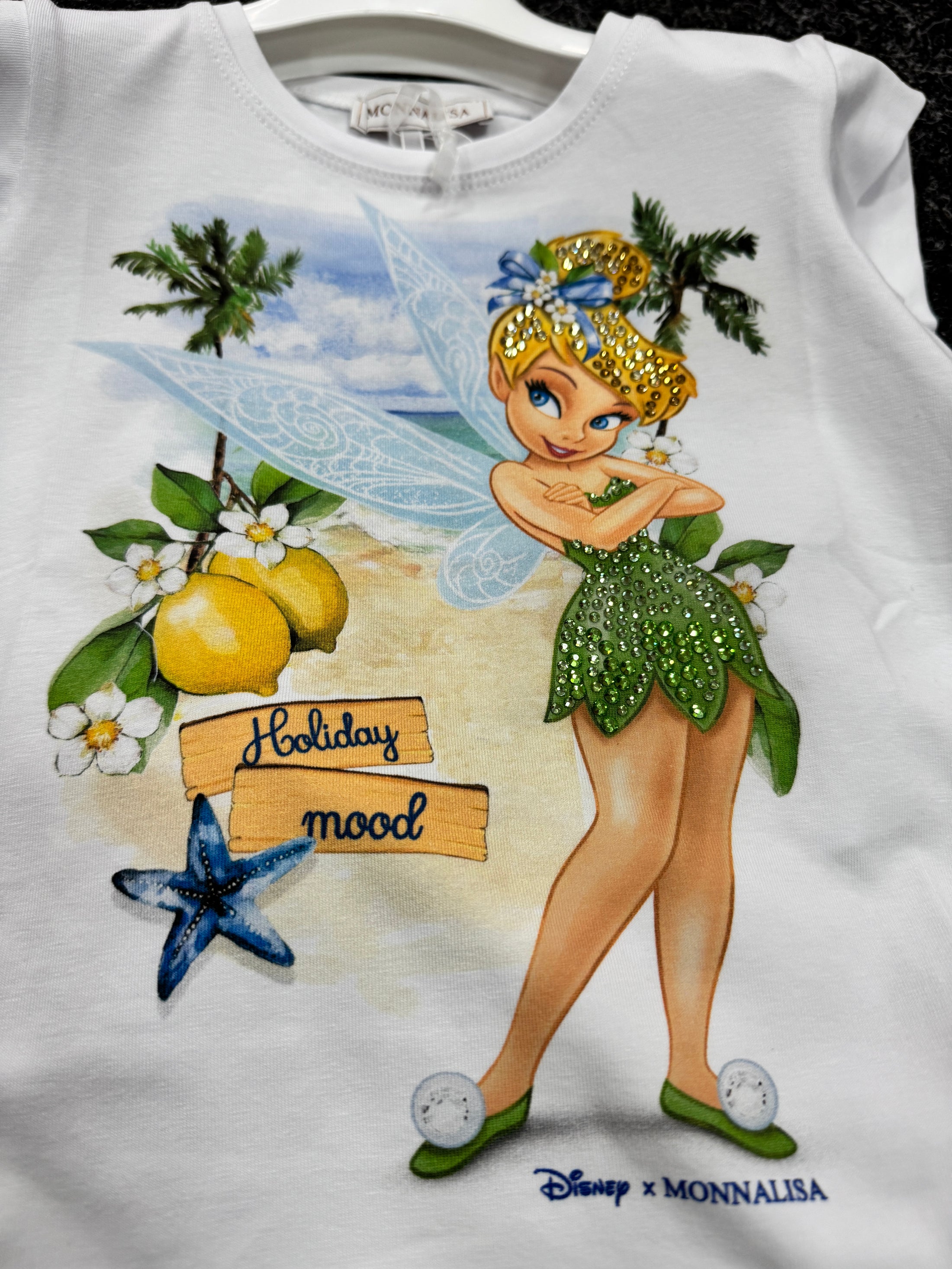 Monnalisa Mädchen Set 2-teilig - Tinkerbell  Blau