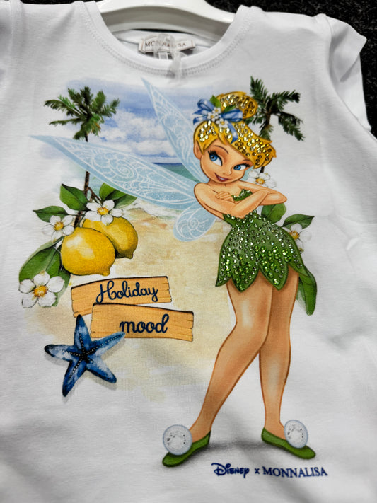Monnalisa Mädchen Set 2-teilig - Tinkerbell  Blau