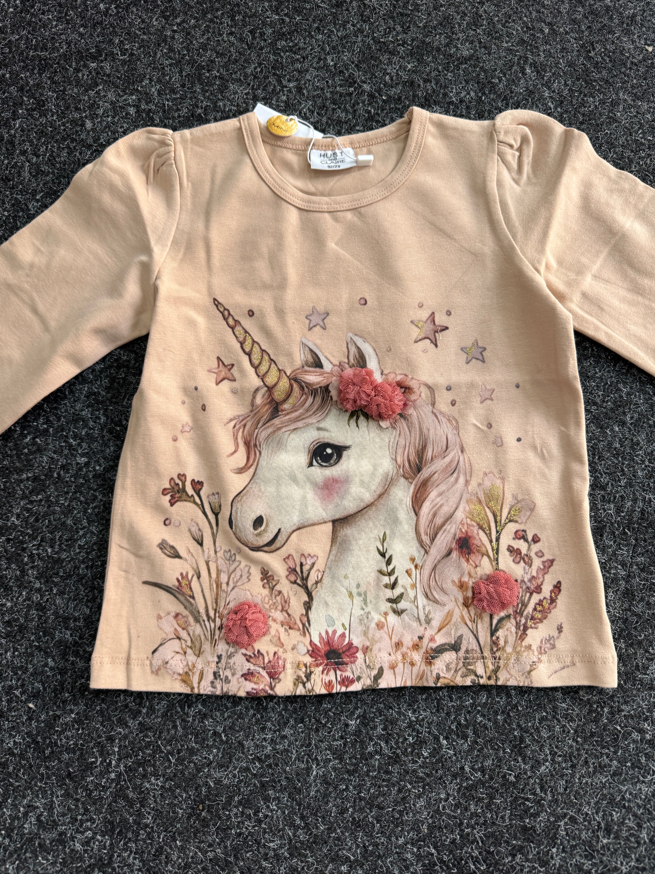 Hust & Claire "Langarmshirt" mit Einhorndruck - Rugby Tan