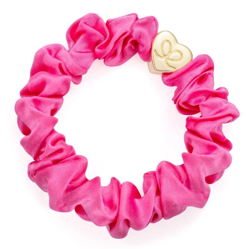 byEloise Scrunchie/Armband Pink mit goldenem Herz