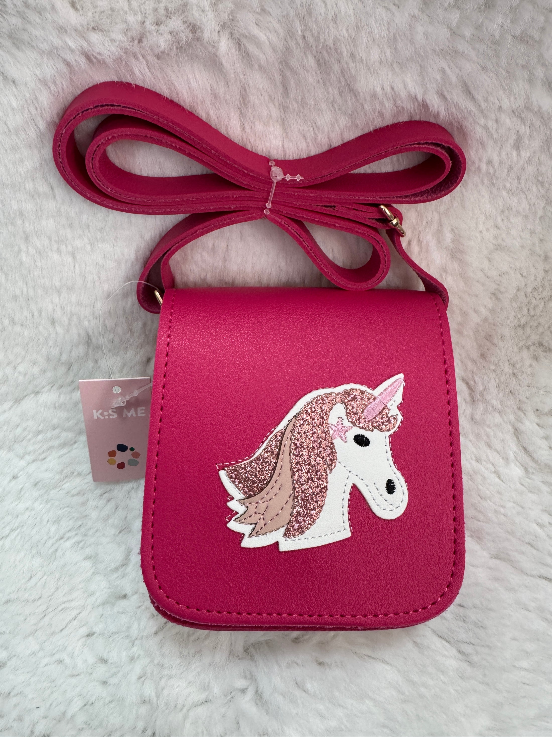 KisMe Umhängetasche klein mit Einhorn - Pink