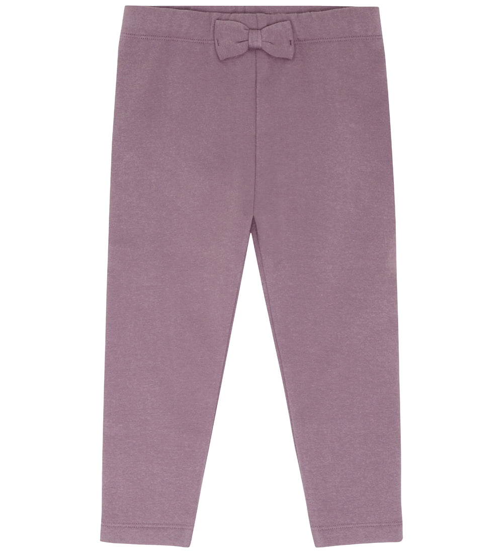 Hust & Claire Leggings Lisa mit Schleifchen am Bund - Plum