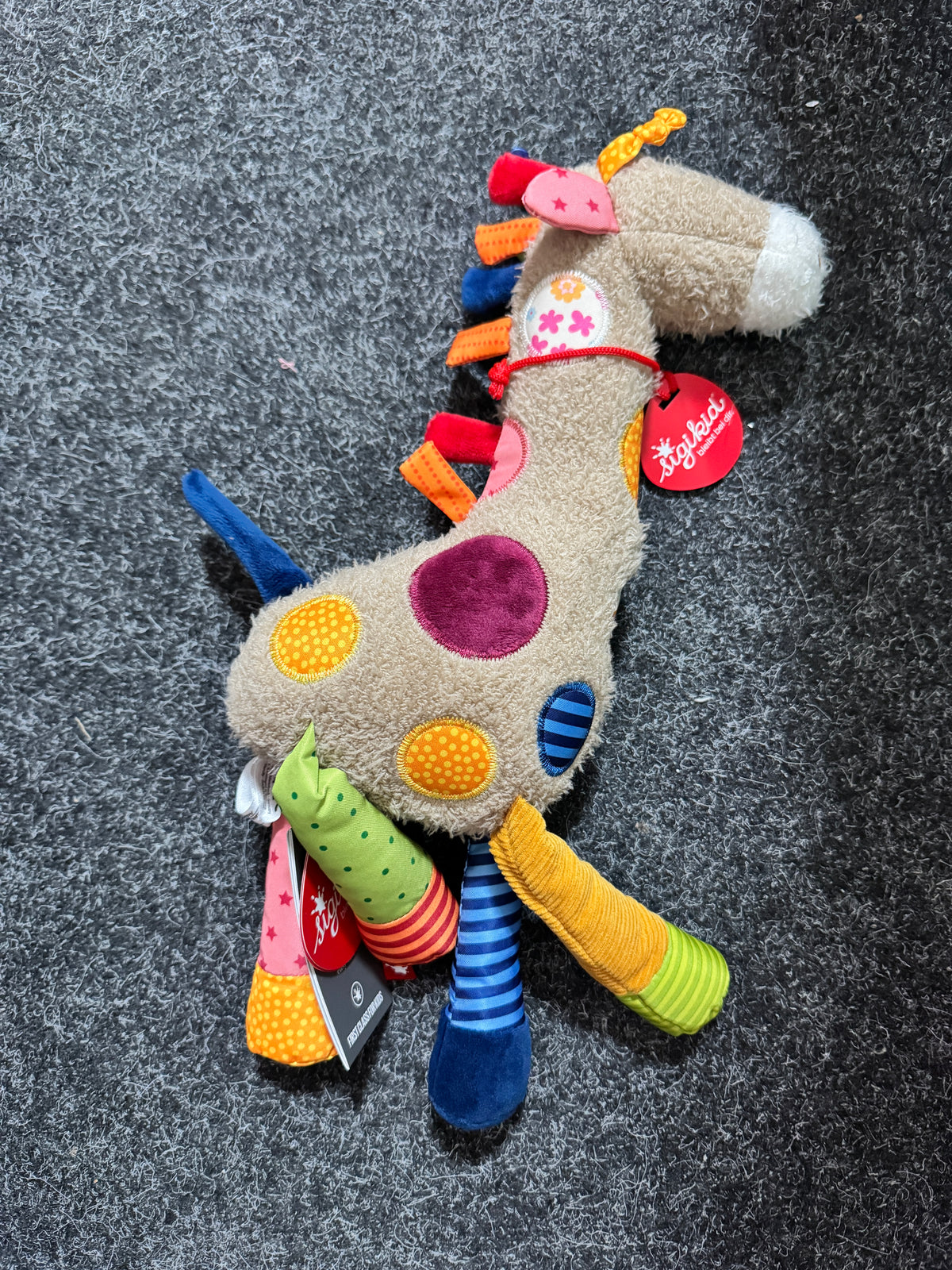 Sigikid Kuscheltier Giraffe, Patchwork