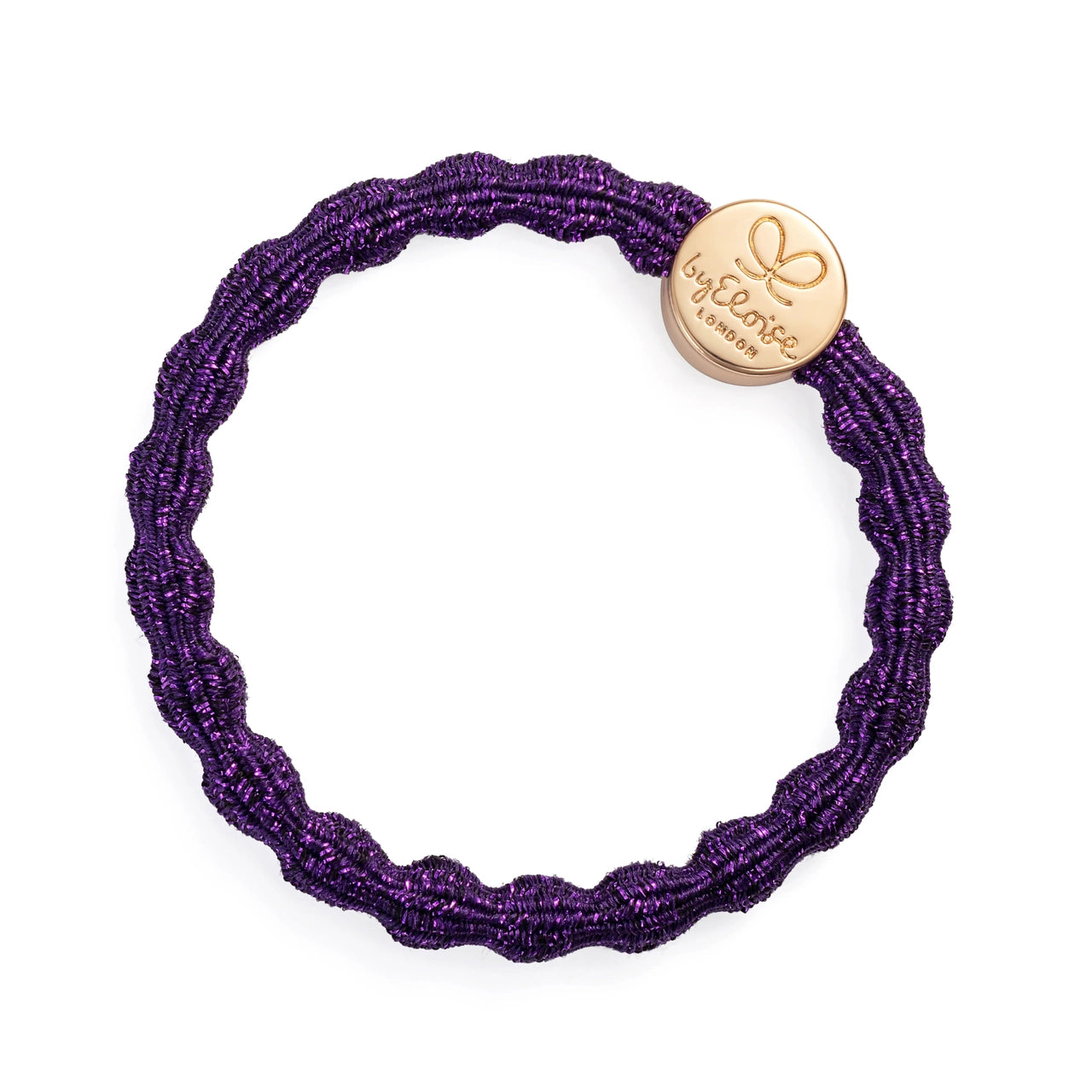 byEloise "Haargummi" Metallic Gold Circle - Purple
