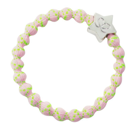 byEloise "Haargummi" Silber Stern - Limette Grün Pink
