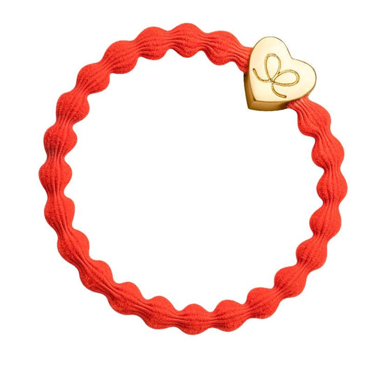 byEloise "Haargummi goldenes Herz-orange"