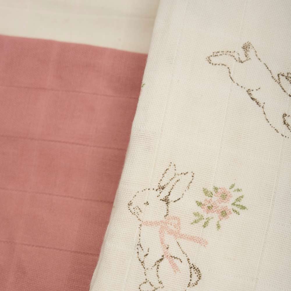 PIPPI Musselin-Tücher 3er Pack - Rose Tan