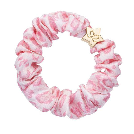 byEloise Scrunchie Goldener Stern - Rosa Leopard