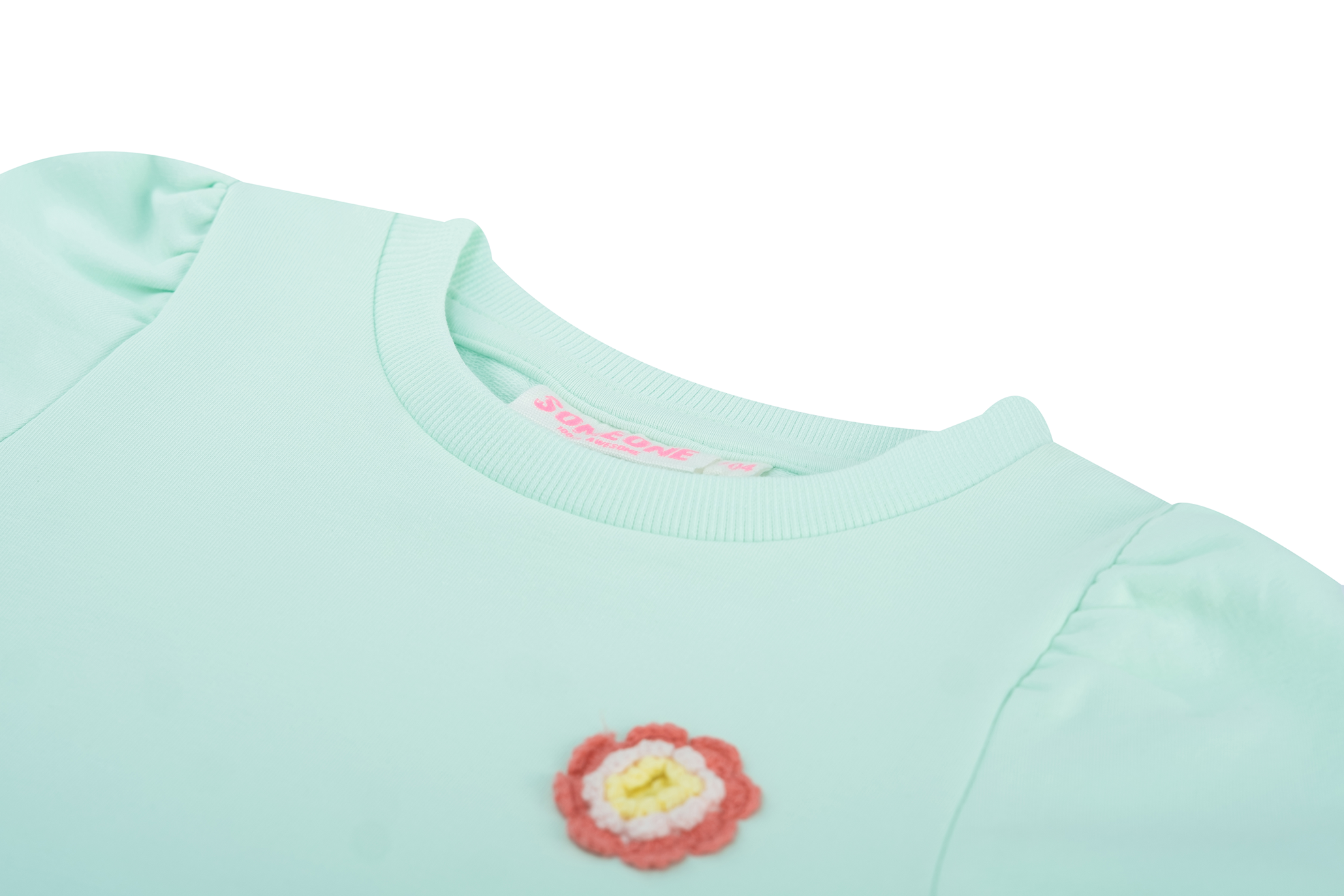 Someone Sweatshirt Jardin mit Rückendruck - Mint