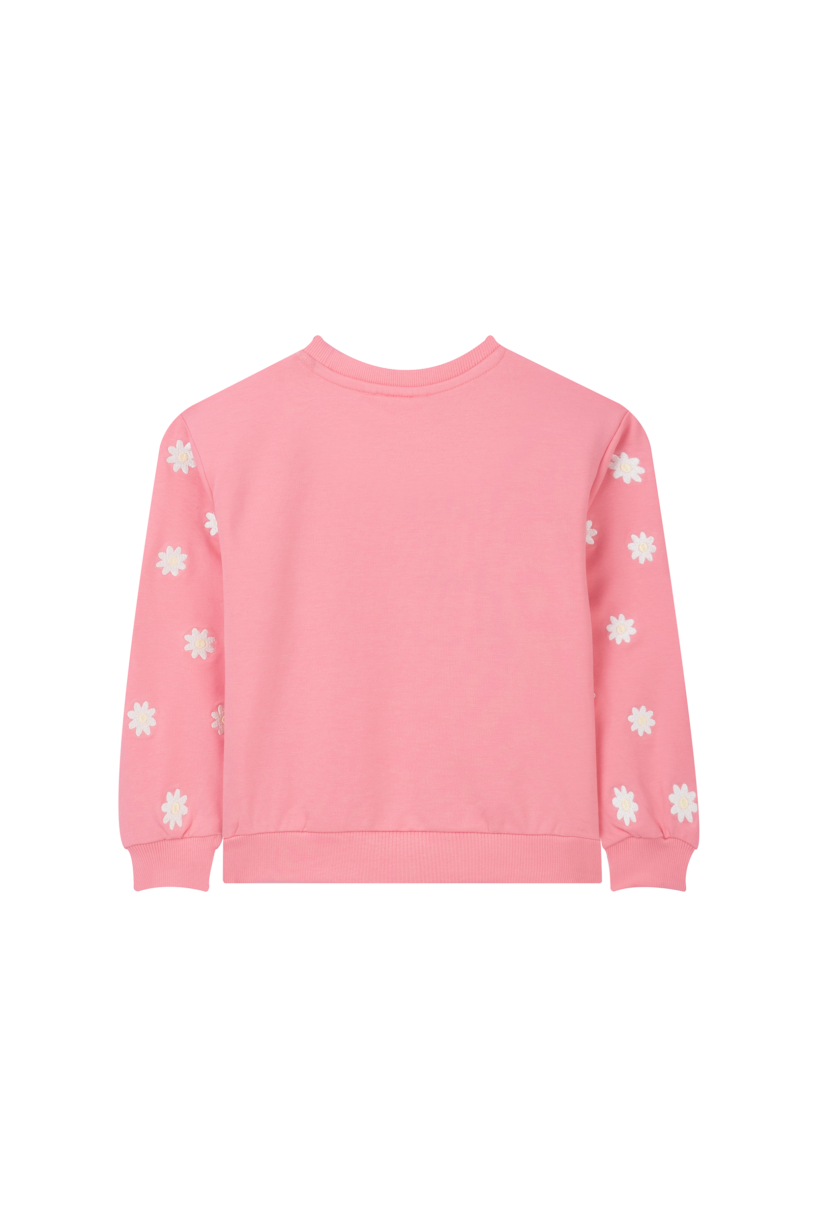 Someone Sweatshirt Jardin mit Stickerei auf den Ärmeln - Coralle