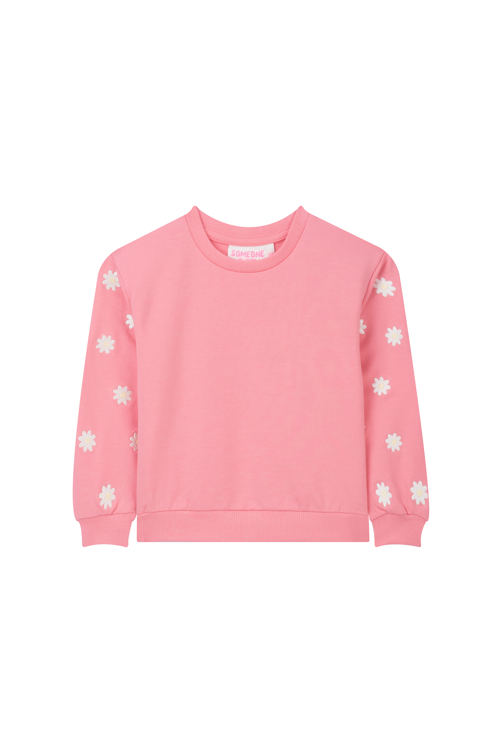 Someone Sweatshirt Jardin mit Stickerei auf den Ärmeln - Coralle
