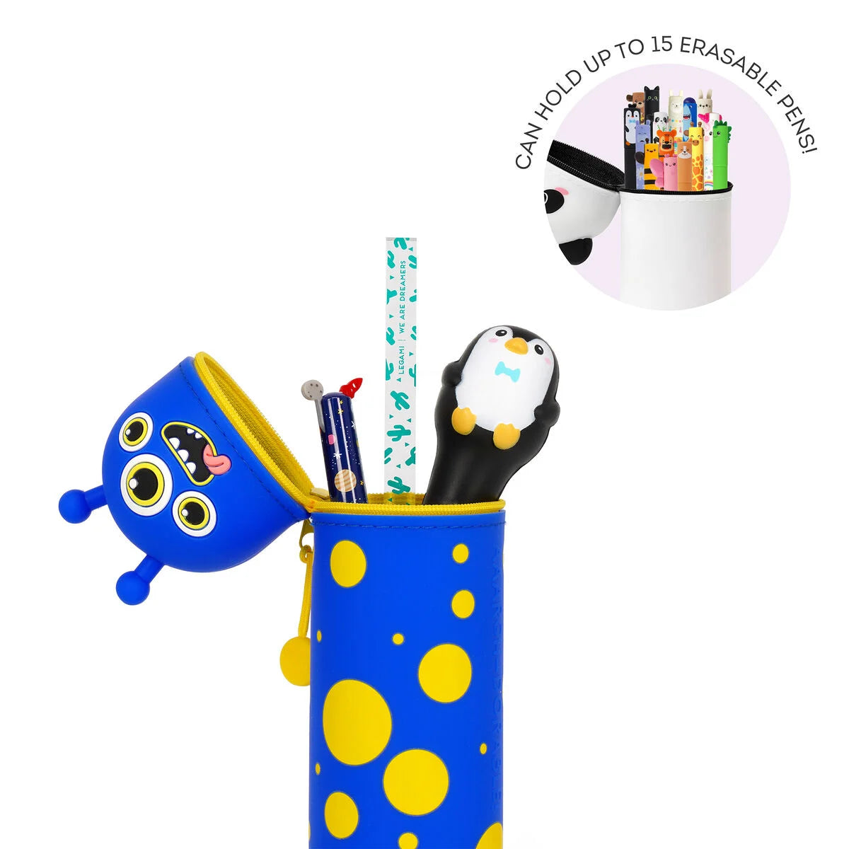 Legami "2-in-1-Federmäppchen aus Silikon" - Monster