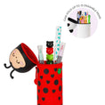 Bild in Galerie-Betrachter laden, Legami Kawaii 2-in-1-Federmäppchen aus Silikon Ladybug „Get Lucky“
