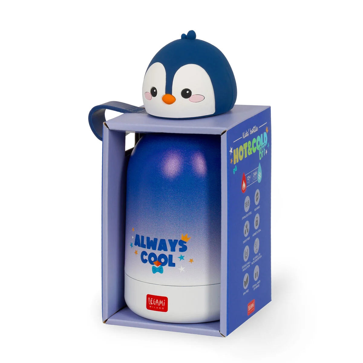 Legami Thermosflasche für Kinder - Penguin - Hot&Cold BFF
